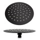 200mm 8 inch Stainless steel Super-slim Round Nero Black Rainfall Shower Head 